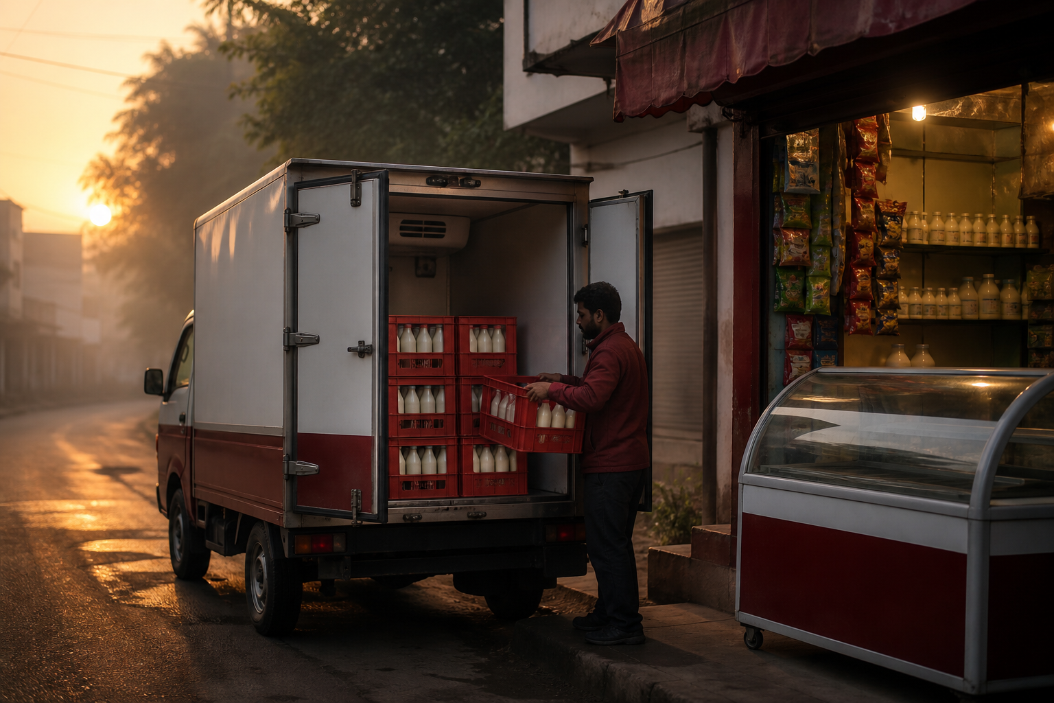 In dairy, the invisible cold chain is often the real brand moat.