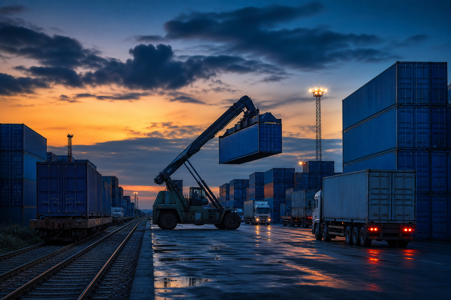 Multimodal freight becomes real at the terminal, where road reach and rail scale meet.