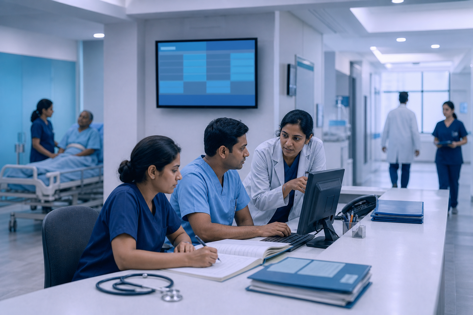 In hospital delivery, regulation becomes real at the operating desk where care, records and claims meet.