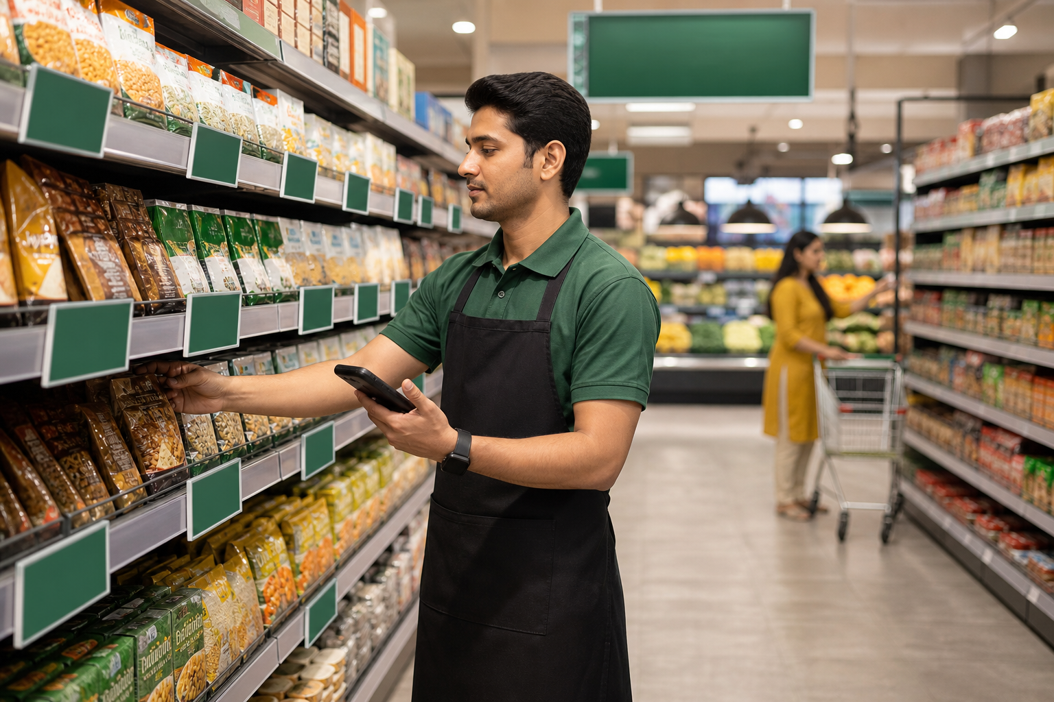 Replenishment is invisible to customers when shelves stay full without excess stock piling up behind them.