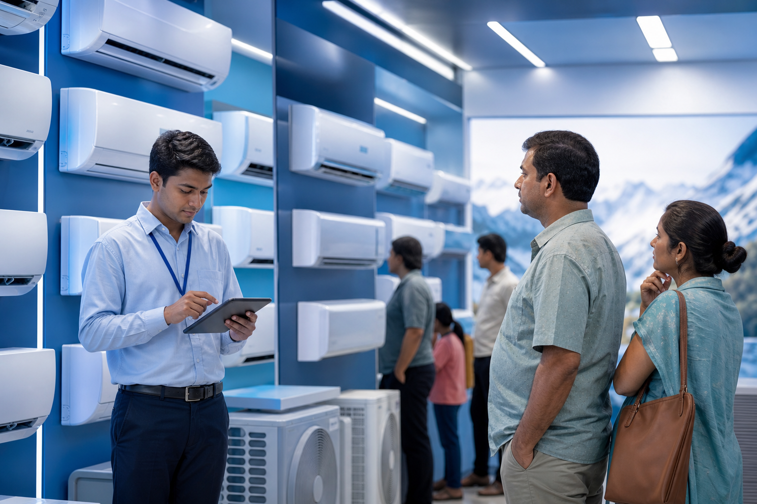 Weather-led demand volatility is not abstract when the product is an air-conditioner and the customer wants relief now.