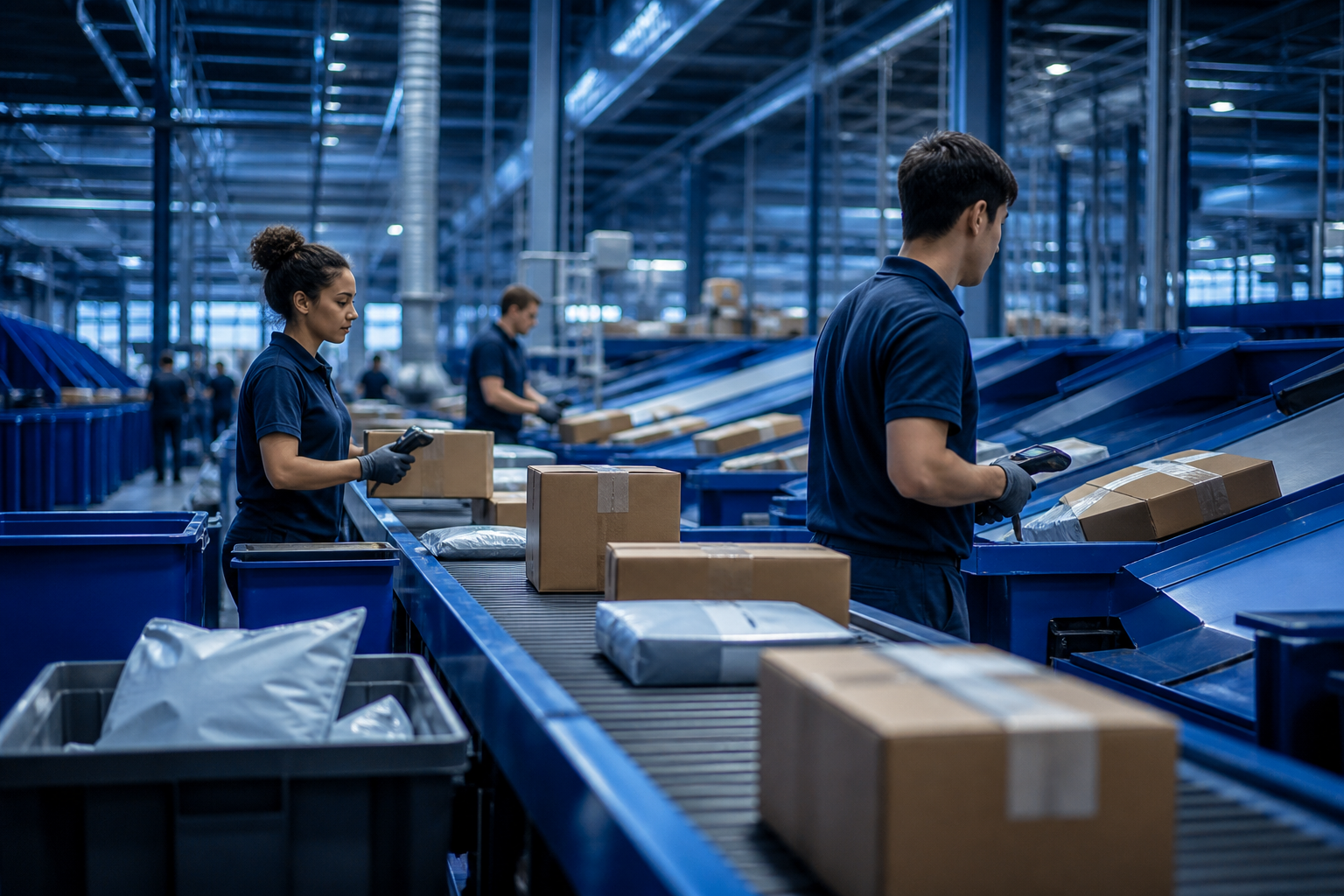 Logistics process design succeeds only when sorting, routing, staffing, and line-haul timing work together.