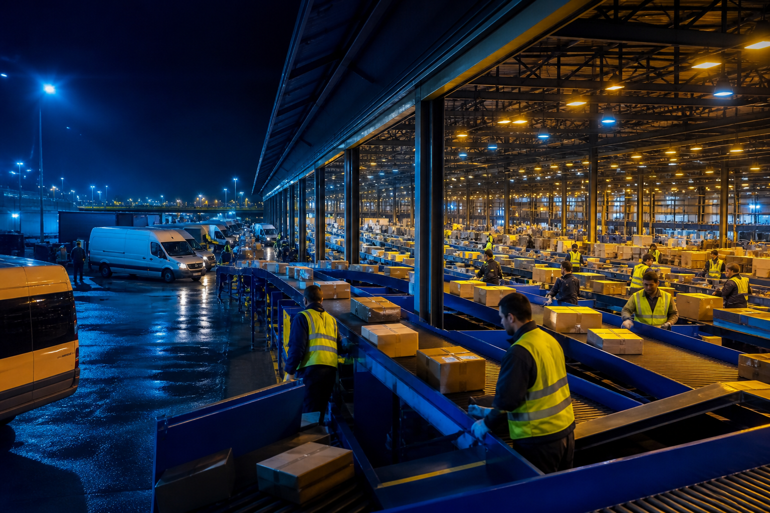 Express logistics makes operations trade-offs visible because every delay travels through the network.