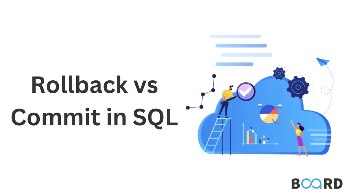 Key differences between COMMIT and ROLLBACK | Board Infinity