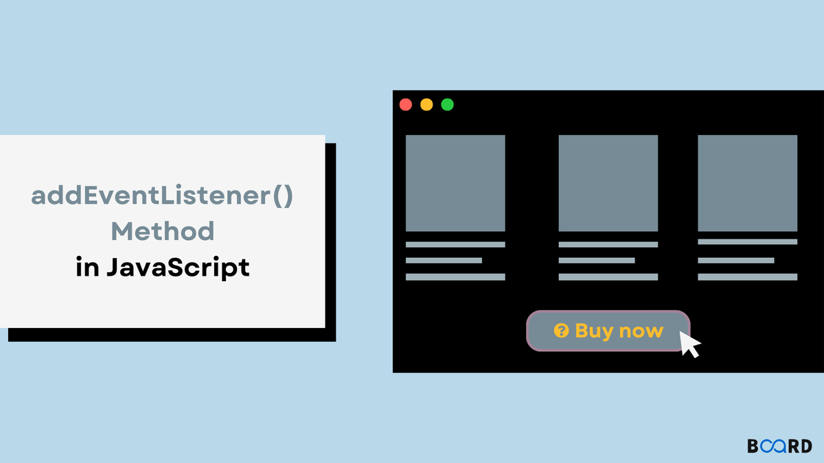 AddEventListener() in Javascript | Board Infinity