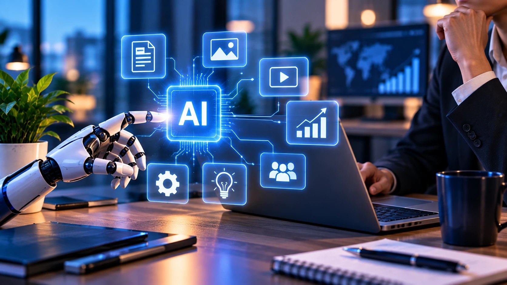 Title frame for Generative AI for Business