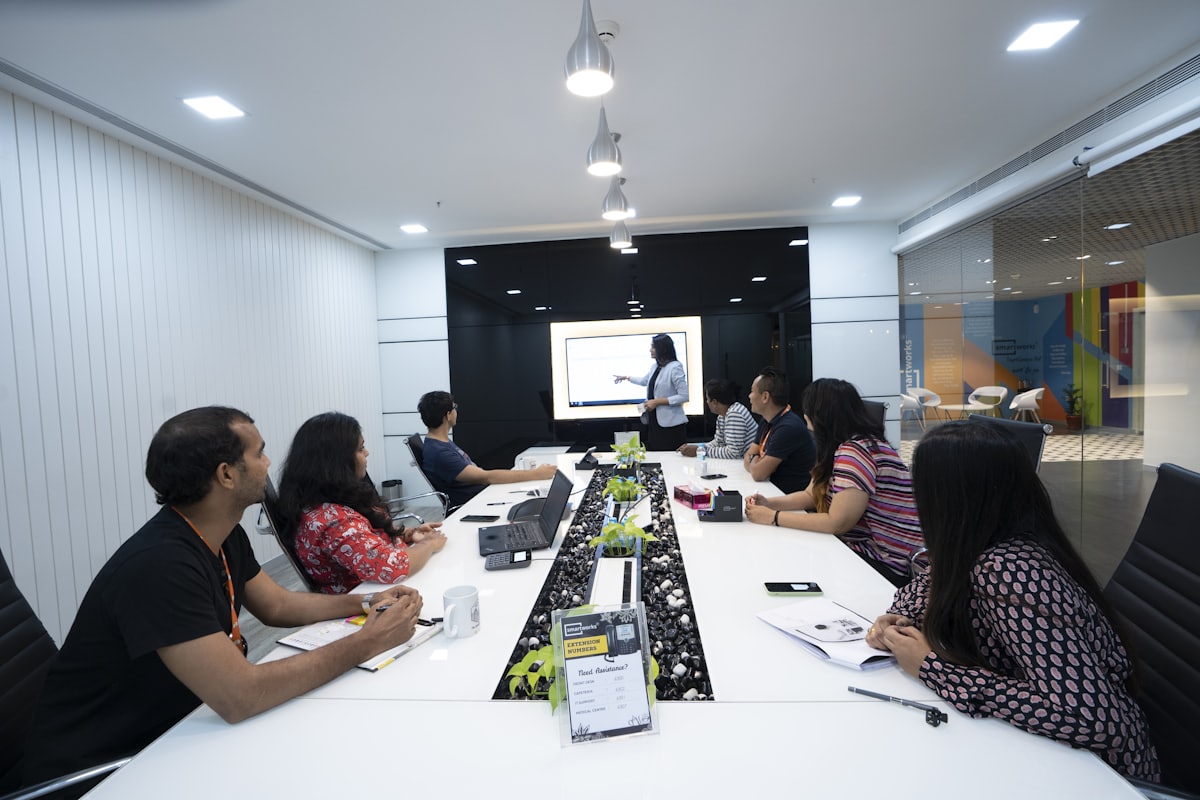 A corporate training session in progress